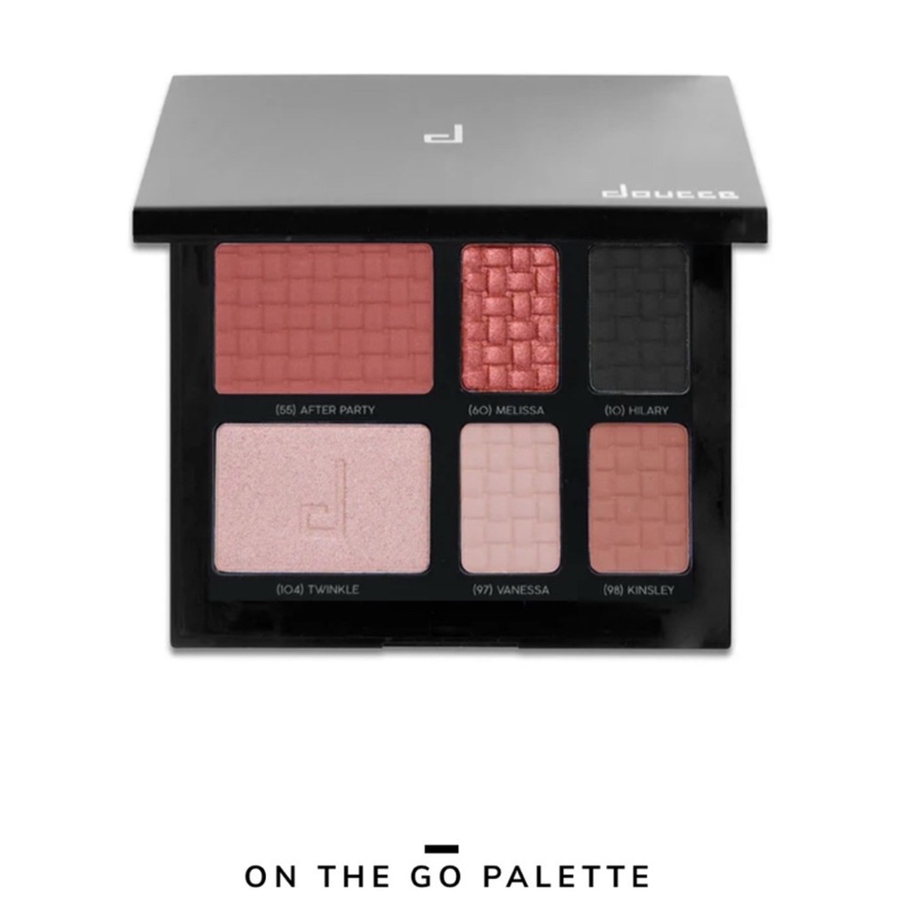 Doucce On The Go Palette - Coral, Black, Pink Shades